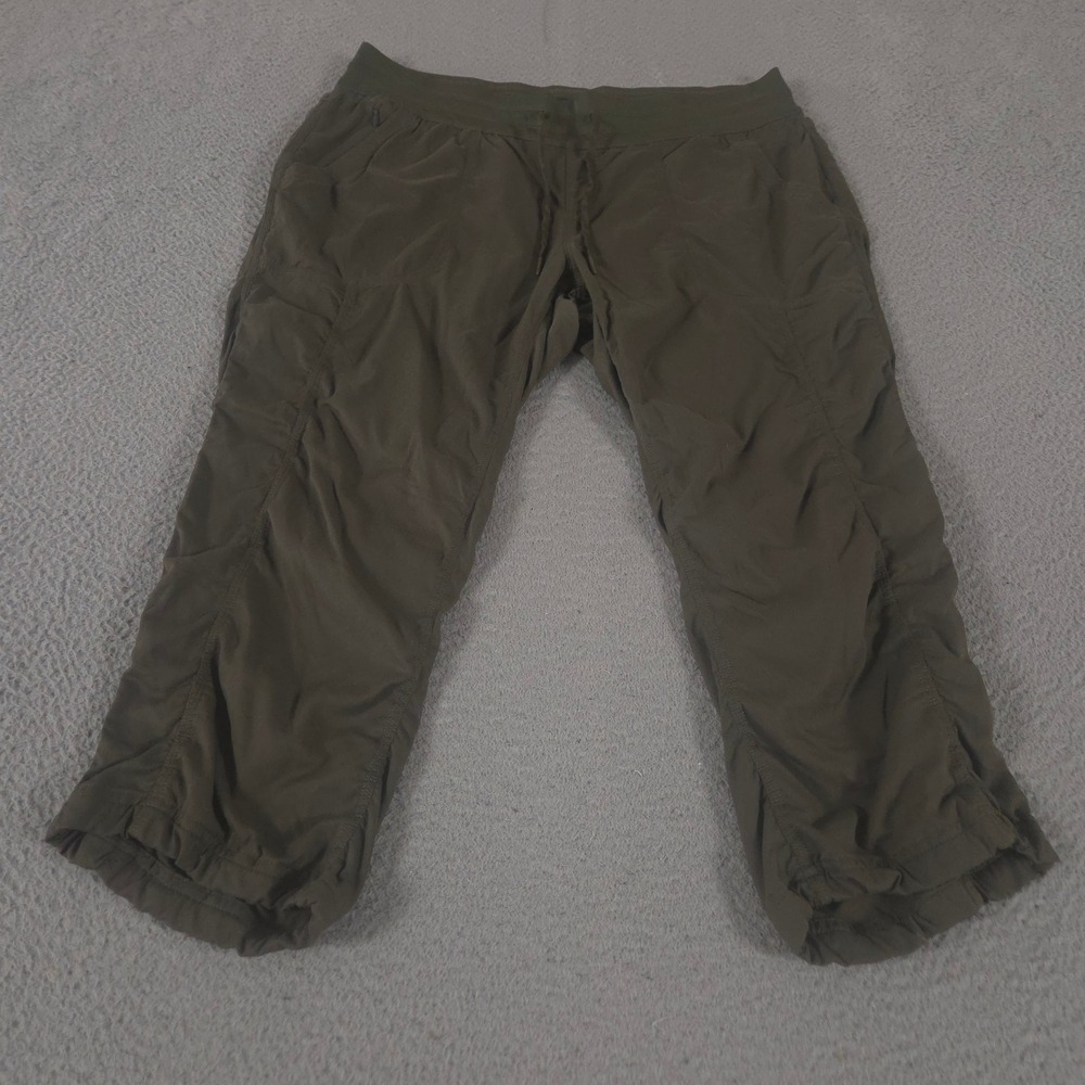 The North Face Pants Womens XL Olive Aphrodite 2.0 Capri Straight Leg Ruched